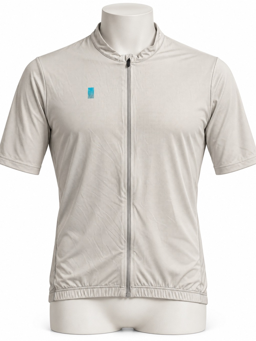 Men's Short Sleeve Cycling Jersey - Light Gray